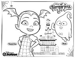 Get hold of these coloring sheets that are full of pictures and. Coloring Pages For Kids Vampirina Drawing With Crayons