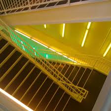 Yellow Lights Down Yellow Stairs I M Such A Photographer Today Cool Stairs At The Arts Theatre Chicago Lights Y Yellow Stairs Stairs Yellow Aesthetic
