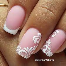 Diseños de uñas blancas con rosa. Https Xn Uasdecoradas 9gb Co Color Rosa
