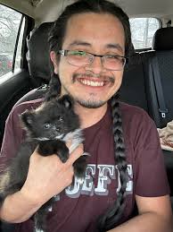 Hi im new to the group but this is my baby Blanche she's all mischief but  totally loving