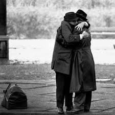 German brothers separated by the Berlin Wall reunite in December 1963   The first Border Pass Agreement took place 28 months after the wall went  up. These brothers were unable to see