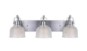 Complement your bathroom décor with our wide selection of vanity lights, available in a variety of styles and finishes. Patriot Lighting Dynasty Brushed Nickel 3 Light Vanity Light At Menards