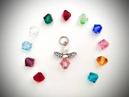 Birthstone Charm for necklace, add