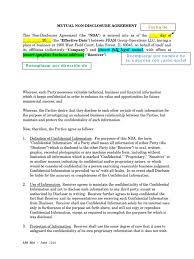 Nda is conducted twice a year in two stages: Ejemplo Nda Non Disclosure Agreement Confidentiality