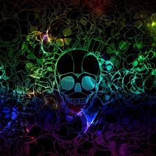 Photo Wallpaper Skull Wallpaper Skull Pictures Neon Backgrounds