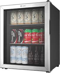 If you're going to spend money on a beverage cooler dedicated to your wine collection, you should have one that reflects. Amazon Com Vremi 2 7 Cubic Feet Beverage Cooler Double Layered Glass Door Mini Fridge For Can Drinks With Adjustable Shelves And User Friendly Temperature Knob Modern Cooling Machine For Home Office