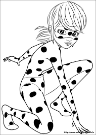 Ladybug and elsa's first aid. Miraculous Ladybug Coloring Picture