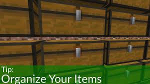 How To Organize Your Items In Minecraft