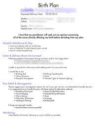 Birth Plan