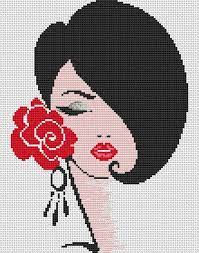 Plus, use our caption/border maker tool to chart your own words. Lady Cross Stitch Pattern Lady Design Female Cross Stitch Lady Etsy Cross Stitch Art Cross Stitch Patterns Cross Stitch Fonts