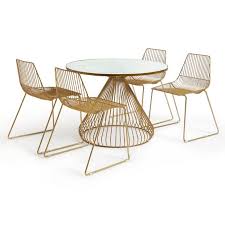 Fill your cart with color today! Buy Habitat Huxley Metal Dining Table And 4 Brass Chairs Dining Table And Chair Sets Argos