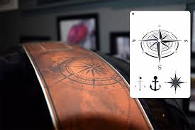 Eine familienstammbaum vorlage / ahnentafel vorlage suchen, ist die suche hier. Kompass Reise Welt Anker Airbrush Schablone Compass Anchor World Stencil Sk Brush Airbrush Schablonen Fachgeschaft Und Custompaintstudio