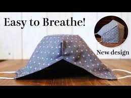 Easy To Breathe Face Mask With Filter Pocket Sewing Tutorial Big Space Mask Youtube In 2020 Sewing Basics Sewing Tutorials Easy Face Mask Diy
