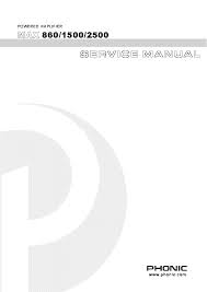 Descubre la mejor forma de comprar online. Phonic Roadgear 160 260 Service Manual Download Schematics Eeprom Repair Info For Electronics Experts