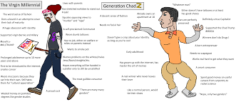 • gen z vs millennials. The Virgin Millennial And The Chad Generation Z Virginvschad