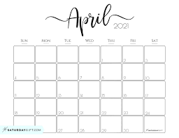 Elegant 2021 Calendar By Saturdaygift Pretty Printable Monthly Calendar In 2020 Monthly Calendar Monthly Calendar Printable Calendar Printables