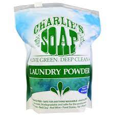 Real soaps are made from heating a variety of oils treated with caustic soda (lye) or pot ash. Charlie S Soap Laundry Powder 2 64 Lbs 1 2 Kg Iherb