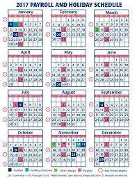 Federal Government 2018 Holiday And Payday Calendar