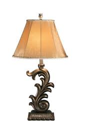 The base is made from ceramic and strikes a gourd silhouette in the glossy finish of your choice. L347784 Table Lamp Eliza Scroll Bronze Tree House Furniture