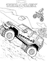 Jeep Off Road Bumpers Coloring Page Monster Coloring Pages Coloring Pages Cars Coloring Pages