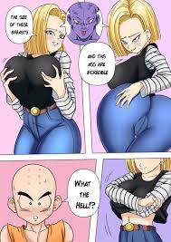 Rule 34 - 1boy 1girls Alternate Breast Size Android 18 Axlexcima Big Ass  Blonde Hair Blue Eyes Blush Body Swap Busty Captain Ginyu Comic Dragon Ball  Z Embarrassed English Text Grabbing Own