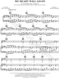 Celine Dion My Heart Will Go On Sheet Music In E Major Transposable Download Print Sheet Music Piano Music Easy Piano Sheet Music