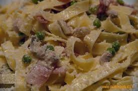 A parte fate sciogliere lo zafferano dentro ½ tazzina di acqua. Burro E Alici Fettuccine Panna Piselli Funghi E Prosciutto