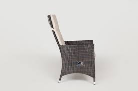 Apontus zero gravity reclining lounge chair (set of two). La Reclining Rattan Garden Chair