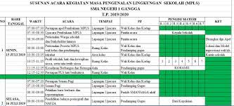 Contoh laporan kegiatan mos smk. Jadwal Kegiatan Masa Pengenalan Lingkungan Sekolah Mpls Sma Negeri 1 Gangga Tahun Pelajaran 2019 2020 Sman 1 Gangga