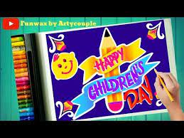 Kids cartoon drawings 720.187 views3 year ago. Happy Children Day Easy Drawing For Kids 14 November Children Day Drawing For School Competition Yout Drawing For Kids Happy Children S Day Easy Drawings