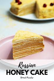 11 Layer Russian Honey Cake Medovik Recipe Russian Honey Cake Honey Cake Recipe Honey Cake