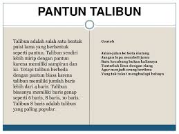 Contoh Soal Dan Materi Pelajaran 6 Contoh Pantun Talibun