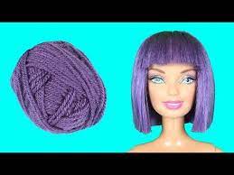 Eski Barbie Yenileme Mor Renkli Kut Barbie Saci Nasil Yapilir Kendin Yap Diy Barbie Hairstyles Youtube Barbie Sac Oyuncak Bebek Saci