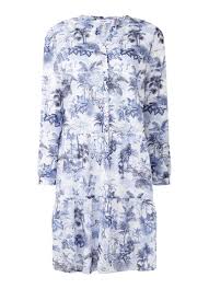 The site owner hides the web page description. Gerry Weber Midi Bluse Kleid Blattdruck Hellblau De Bijenkorf