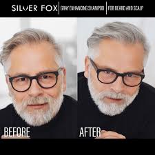 Silver Fox Beard, Mustache and Scalp Shampoo for Gray Hair