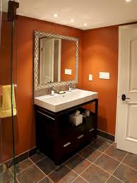 Decorate your bathroom to bring beauty and style to this functionale. Stunning Furniture Marvelous Orange Bathroom 50