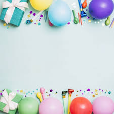 Birthday Decoration Card On Blue Background Free Photo Happy Birthday Lettering Birthday Decorations Birthday Background
