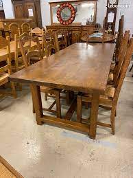 table de ferme en chene massif la brocante en ligne