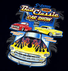 Bud Classic Car Show T Shirt Actual Print Classic Car Show Automotive Illustration Car Art