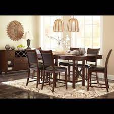 Ashley 5 Pcs Dining Set Only For 899 Furniture Rugs More 6055 Old Natio Counter Height Dining Table Set Counter Height Dining Table Upholstered Barstools