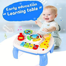 Homofy Baby Toys Musical Learning Table 6 Months Up Early Education Activity Center Multiple Modes Gam Early Education Activities Early Education Toys For Boys