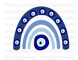 Rainbow Png Evil Eye Rainbow Transparent Png Etsy In 2021 Rainbow Png Evil Eye Art Evil