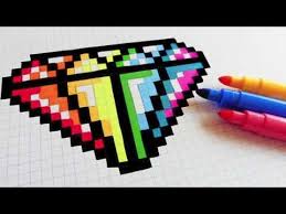 Resultat De Recherche D Images Pour Pixel Art Facile Kawaii Diamant Pixelkunst Ruitjespapier Pixel Kunst