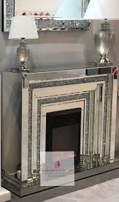 Bling Furniture Bling Bling Bling Mirrored Furniture Crush Crystal Sparkle Mirrors Crush Crystal Sparkle Gli Mirrored Furniture Fire Surround Mirror Decor