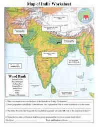 Page 1 5 6 13 Map Of India Worksheet Teacher Key Doc India Map Social Studies Worksheets Social Studies Activities