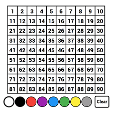 Number Chart 0 To 99 Free Virtual Manipulatives Toy Theater