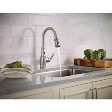 Moen touchless kitchen faucet home depot. Spot Resist Stainless Moen 7185esrs Brantford With Motionsense One Handle High Arc Pulldown Kitchen Faucet Featuring Reflex Tools Home Improvement Kitchen Bath Fixtures