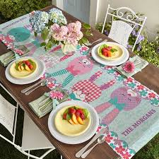 Personalized Bunnies Gather Here Table Runner Walmart Com In 2020 Tulip Table Spring Table Runner Easter Table Runners