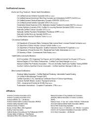 mental health counselor resume mryn ism