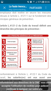 1° dans le cadre du dialogue social dans l'entreprise, le comité social et économique et sa commission santé, sécurité et conditions de travail, s'ils existent, en application du 1° de l'article l. Illustration 9 Principes Generaux De La Prevention Au Travail Pour Eviter Faute Inexcusable Travail Generale Les Oeuvres